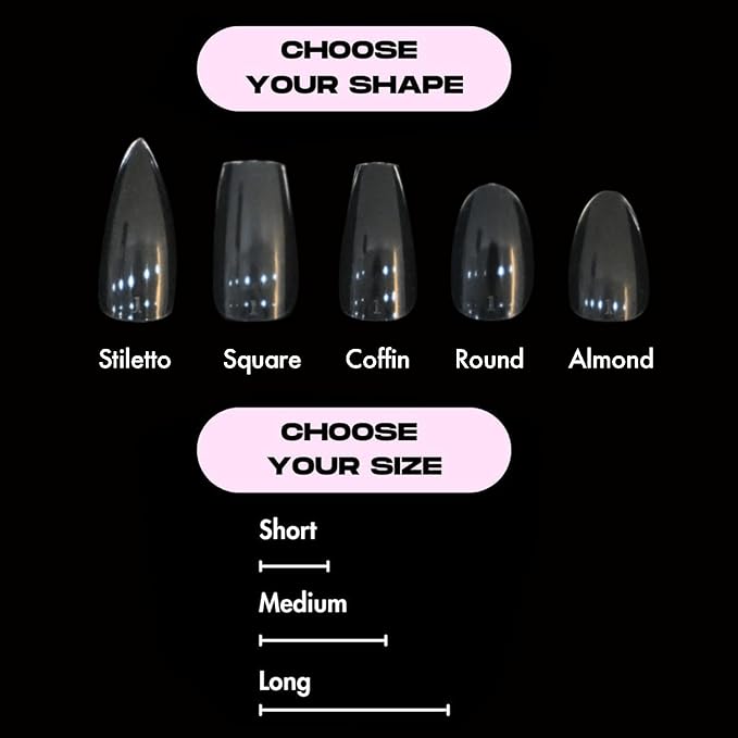 MakarttPro GelFlex Soft Gel Tips 500pc Box – Long Square Shape – 14 Sizes 00–9 – Clear Soft Gel Extensions – Easy to Apply, Lightweight, Professional Salon Quality