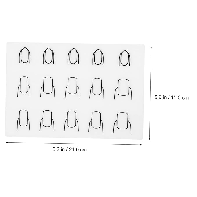 Beaupretty 2pcs Nail Coloring Pad Nail Paste Tool Nail Salon Supply Colorized Silicone Pad Nail Coloring Mat Manicure Cushions Washable Manicure Mat Manicure Coloring Mat Manicure Mats