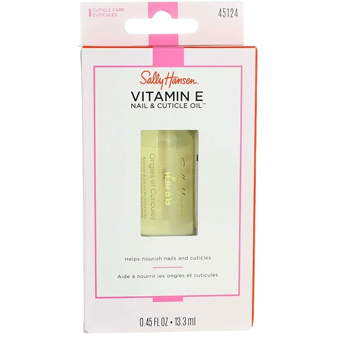 Sally Hansen Vitamin-E Nail & Cuticle Oil 0.45 Ounce (13.3ml) (3 Pack)