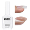 Vishine Builder Gel For Nails, Building Nail 8-in-One Jelly Latte Color Strengthener Sheer Deep Skin Base for Hard Jelly Gel Thickening Builder Extension in A Bottle E058