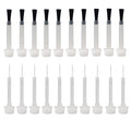 20pcs Nail Polish Brush Replacement, Disposable Nail Polish Brushes 2 Style Dip Powder Brush Liquid Replacement Brushes Nail Polish Bottles Brush for Nail Art
