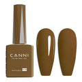 CANNI Brown Gel Nail Polish, 1Pcs Brown Gel Polish Color Nail Polish High Gloss Soak Off U V Nail Manicure Salon DIY