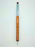 Premium Kolinsky French Brush (Size 8 with Dotting Tool, Wood Handle)
