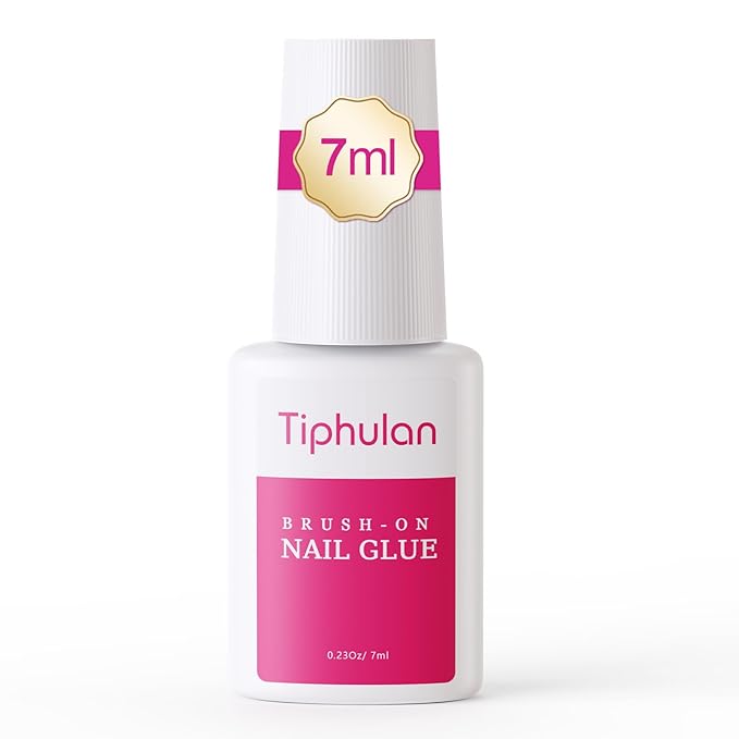 7ml Brush On Nail Glue for Press On, Acrylic Nails - Super Strong, Durable & Long-Lasting, Mess Free, Travel Friendly, 0.23 oz