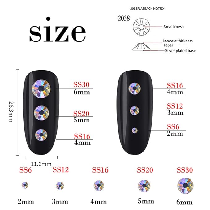 1000 Pieces SS20 5mm Flatback Rhinestones Clear Glass Round Gems Crystals for Nail Art DIY Crafts Clothes Shoes Bags （Citrine）