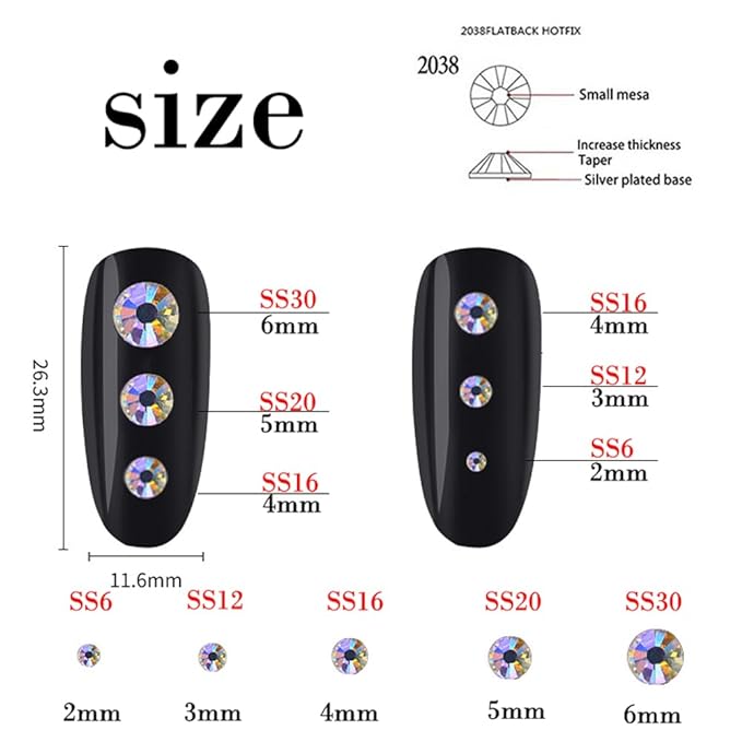 1000 Pieces SS20 5mm Flatback Rhinestones Clear Glass Round Gems Crystals for Nail Art DIY Crafts Clothes Shoes Bags （Green）