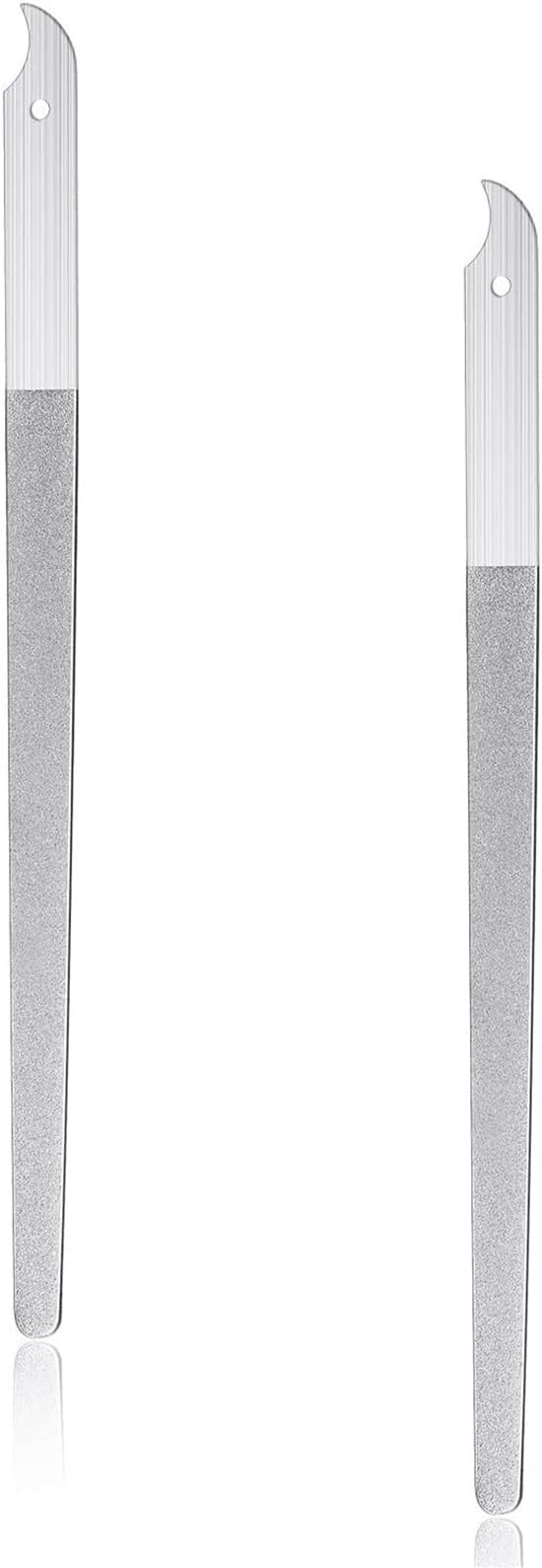 Diamond Dust Nail File - Stainless Steel Nail Dresser Nail Buffering Files - 9 Inch (9INCH-Bent)