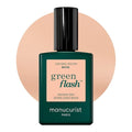 Manucurist Green Flash LED Beige - Beige Nude Gel Nail Polish - Vegan, 12-Free, Plant-Based - Strengthens and Protects the Nail - Nude Gel Polish - Made in France - 0.5 fl oz