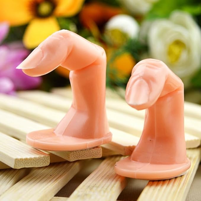 20pcs Practice Nail Art Fake Fingers Simulation Fingers for Nail Hand Easy to Carry