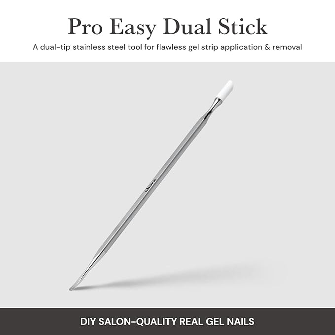 ohora Care Pro Easy Dual Stick - Stainless Steel, Professional Salon Quality, Nail Art Tools for Salon & Home