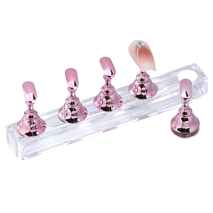 Nail Stands Acrylic Nail Art, Magnetic Nails Tip Holder for Painting Nails Home Salon DIY Display Supplies