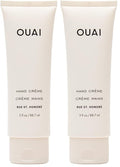 OUAI Hand Cream - Thick, Creamy Balm with Coconut Oil, Murumuru Butter and Shea Butter - Hydrating Moisturizer for Soft Hands - Use Daily to Deeply Nourish Skin (3 Oz) (Pack of 2)