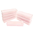 8PCS Manicure Tool Box, Plastic Storage Personal Box Nail Implement Organizer Case Box for Nail Art Pedicure Supply (Pink-A)