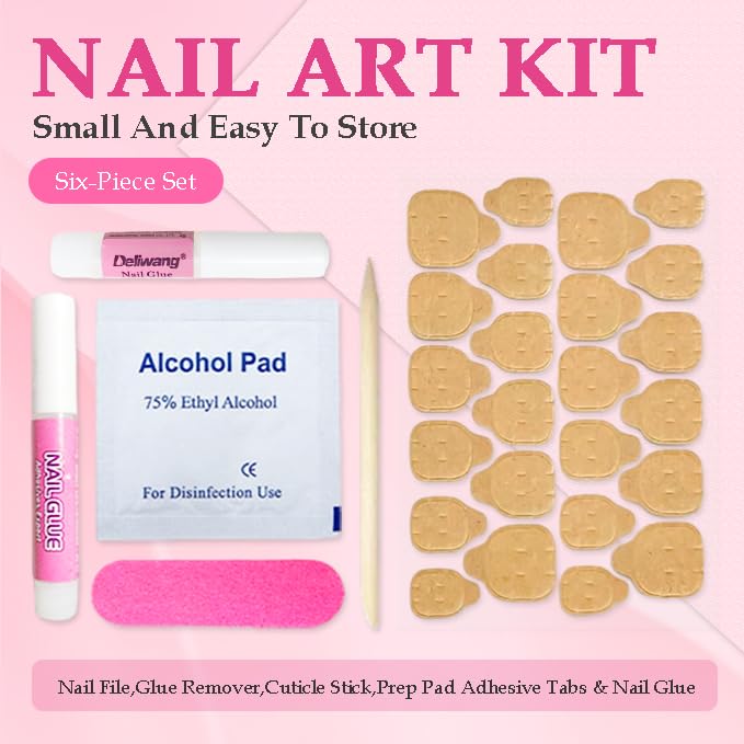 2025 New PMMA Acrylic Press on Nails Stunning Bling Nails, Gemstone Fake Nails, Glitter Gemstone Nails, Gradient Pink Fake Nails (Gemstone, L)
