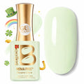 Beetles Green Gel Nail Polish - OxygenGreen 15ML, Hema Free Pastel Green Gel Polish, Same Color Same Bottle, Soak Off UV LED Lamp Pastel Nails Art, Manicure Salon DIY Spring Nails for St Patricks Day