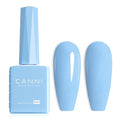 CANNI Baby Blue Gel Nail Polish, 1Pcs Light Blue Gel Polish Pastel Color High Gloss Soak Off U V Nail Manicure Salon DIY
