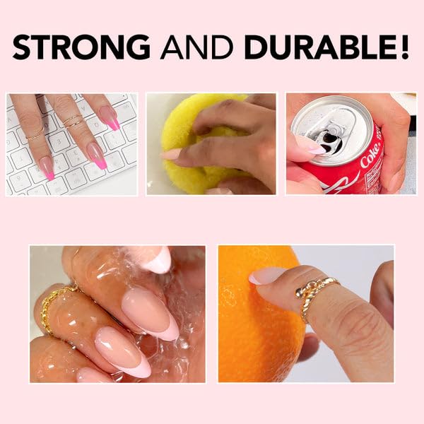 Kiara Sky Press On Nails | XPRESS PRO 100% Acrylic Nails | 30-Piece Kit Includes Nail Glue, Cuticle Pusher, File & Prep Pad | Coffin Medium - Your Highness