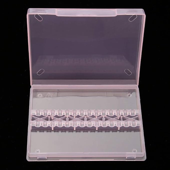 14 Holes Nail Drill Bit Holder Organizer, Professional Nail Art Polishing Grinding Drill Bit Display Storage Box, Bit Case Organizer for Nails