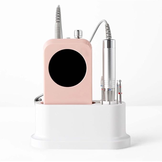 Nail Drill Holder and Grinding Bit Storage Box | 8-Bit Organizer for Nail Drill Machine | ABS Desktop Storage Case for Home & Salon Use