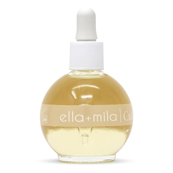 ella+mila Nourishing Cuticle Oil for Nails - Vanilla Dream - Nail Care Treatment for Softening Dry Cuticles - Vegan - 2.3 fl oz