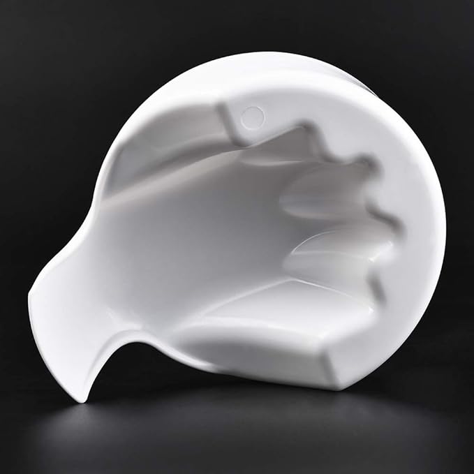 1Pcs Nail Art Soak Bowl Nail Polish Powder Removal Tray Nail Spa Salon Soaker Bowl Manicure Tools (Opaque white)