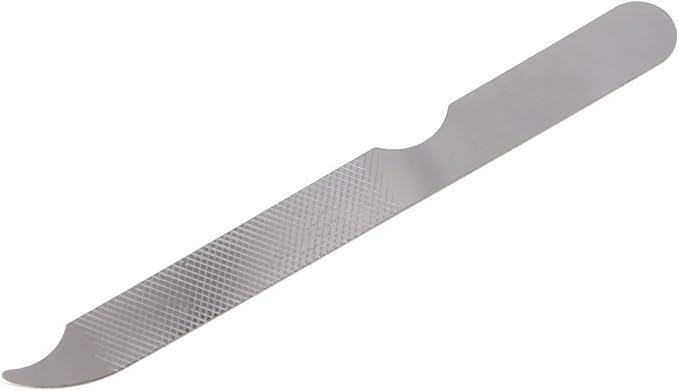 Parts Express Stainless Steel Metal Nail File, Double Side Fingernail Toenail Files Metal File Buffer Fingernails Toenails Art New Pedicure Tool for Salon and Home Manicure Files (F, 10)