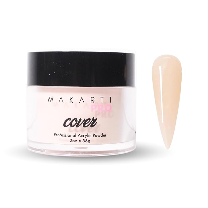 MakarttPro Acrylic Powder – Durable, Long-Lasting, Easy-Apply Formula for Nail Extensions, Overlays, Sculpting & Nail Art – 56g/2oz – Elegant Beige, Perfect for Pros and At-Home Use