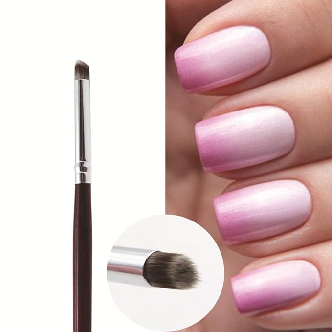 1 Pc Nail Brushes for Nail Art Professional Nail Art Brush/Manicure Gel Polish Brush/Gradual Color Blooming Nail Drawing Pen Nail Design Brushes (A)