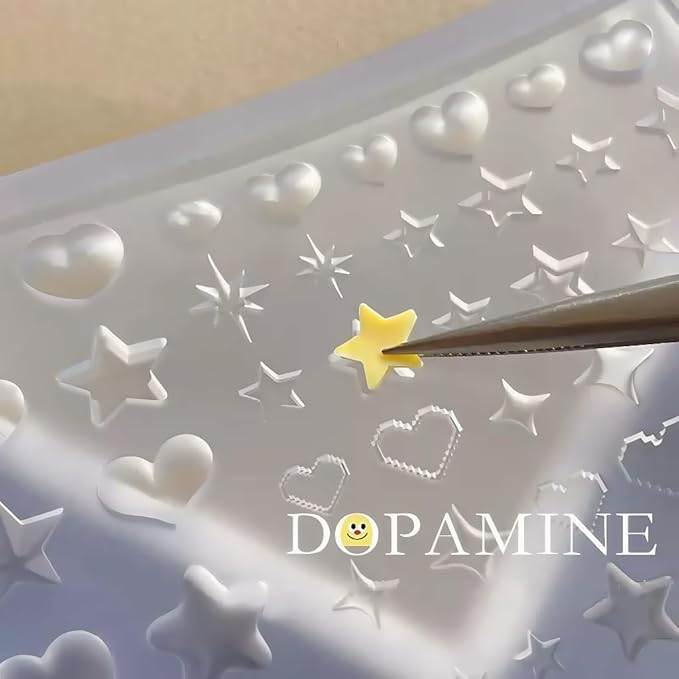 1 Pcs Star Silicone Nail Art Molds for Women Resin Nail Design