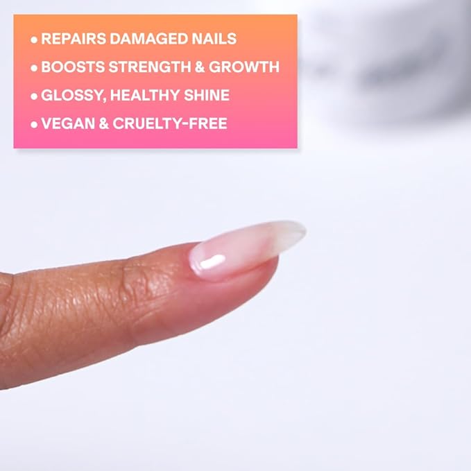 Nail Strengthener -Perfect for Damaged Nails, Nail Repair and Growth, Nail Hardener and Strengthener for Brittle or Weak Nails