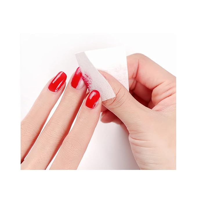 Gel Nail Polish Remover Cotton Pads, Lint Free Nail Wipes, 2.3 x 1.57 Inch, 540 Count (540, Pink)