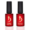 kodi professional Rubber Base Gel 7ml and No Sticky Top Coat 7ml Set Long Lasting Gel Nail Kit