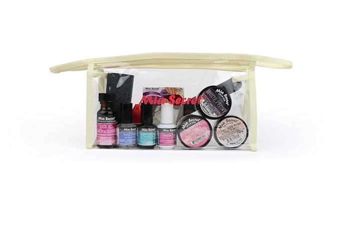 Mia Secret Cover Acrylic Powders Nail Kit/Set For Beginner (KIT-13) - Kit de uñas acrilicas completo mia secret - Kit de polvos acrilicos cover para uñas de acrilico