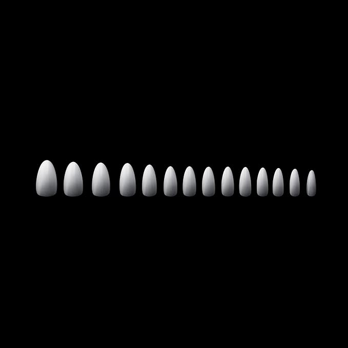 Apres Ombre Gel-X® Box of Nail Tips, 14 Sizes 00-9, Premium Quality (Natural Almond Medium, 210 Count)