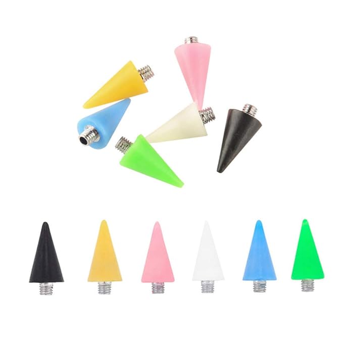 Minkissy 3pcs Nail Rhinestones Picker Wax Tips Wax Replacement Head for Dual Ended Wax Nail Rhinestones Picker Pencil Dotting Pen Studs Picker