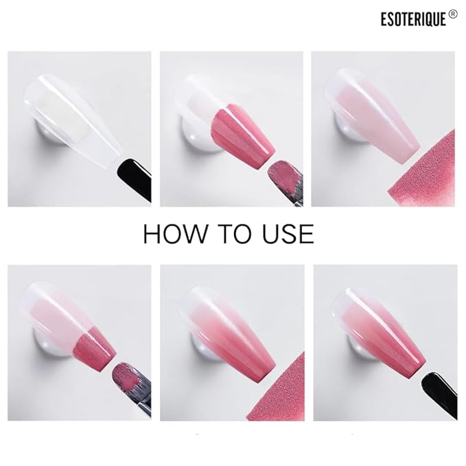 Gradient Pat Pat Gel, 9 Colors Ombre Gel Nail Polish with Nail Sponges & Airbrush Stencils for Ombre Gel Airbrush Nails, Y2K Pallet Patting Gels for Nails