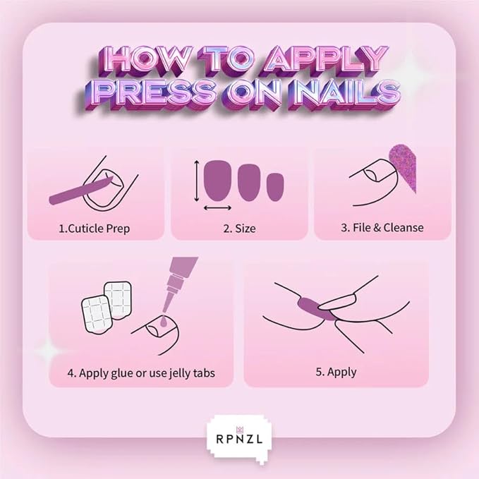 Press On Nails - Petal Pink I Solid Opaque Light Pastel Pink Short Oval Nails, Salon Quality, 32 Nails, 16 Sizes Kit with Glue and Adhesive Tabs - Female Founded