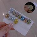 White Pearl Chrome Nail Powder, Summer Mirror Effect Chrome Powder for Gel Nails, Iridescent Pearlescent Glitter Nail Pigment Powder for Nail Art Decorations