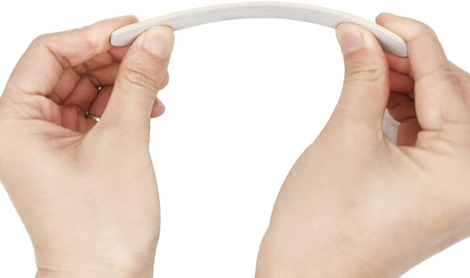 Professional Nail Files Double Sided Emery Board 80/100 Grit for Poly Gel Acrylic Nail Extension Manicure Pedicure Tool White 50Pcs