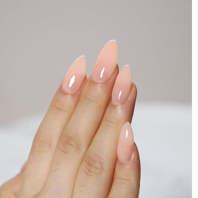 FZANEST Natural Nude Builder Gel For Nails, 15ml Rubber Builder Base Jelly Color Gel Polish Rubber Base Coat Nail Extension Soak Off French Manicure