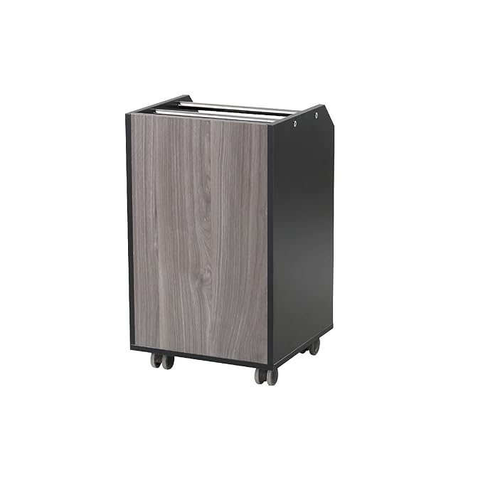 Glass Glow Pedicure Trolley Black/Dark Gray Cart for Nail Salon Furniture & Equipment