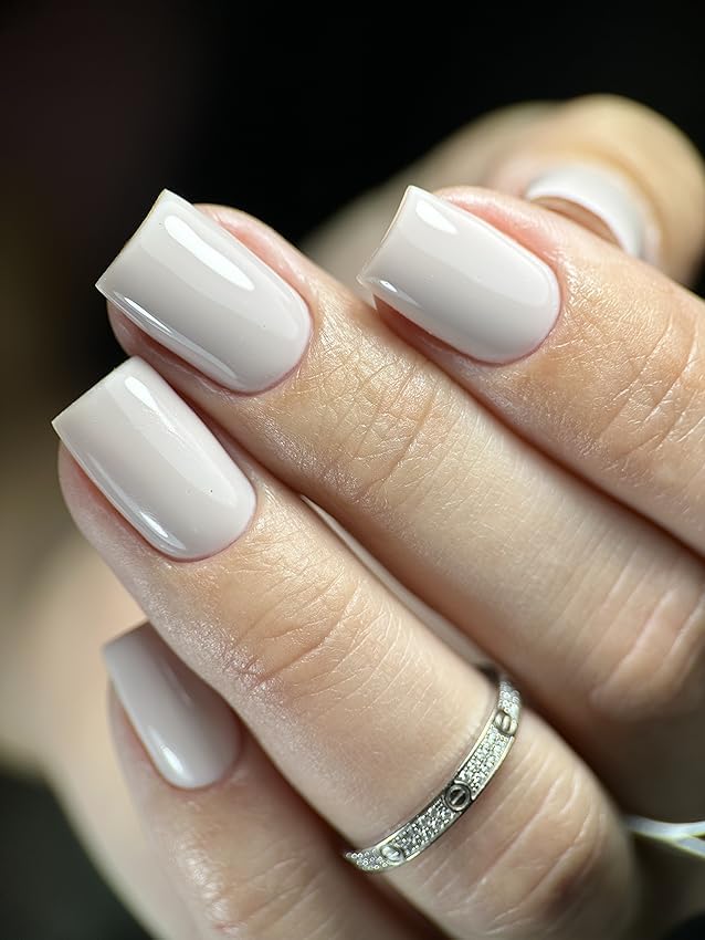 Dan's Nails Vanilla Cream Rubber Base Gel Polish | for Nail Tech Salon Professional Russian Manicure, Nail Art