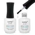 Long Lasting Base Coat Gel, 2-Pack 15ml, Anti-Yellowing Non-Shrinkage Nail Primer for Extensions, Acrylic, Polygel, Tips, Cures with UV/LED Lamp for Professional Salon & DIY