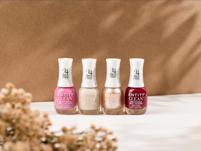 Entity Clean Holiday Nail Value Pack Set: Sweater Weather 24-Free Vegan Nail Polish Set that is Halal, Cruelty-Free, and Biotin Enriched