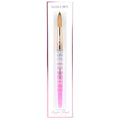 Kiara Sky Acrylic Brush #20 - Pink | 100% Pure Kolinsky | Crystal Cut Handle and Acetone Resistant