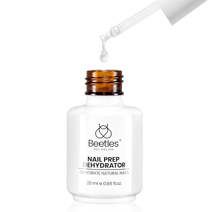Beetles Nail Dehydrator 20ml Professional Nail Prep Acid-Free and Hema-Free Dehydrate Bond Primer for Acrylic and Gel Polish