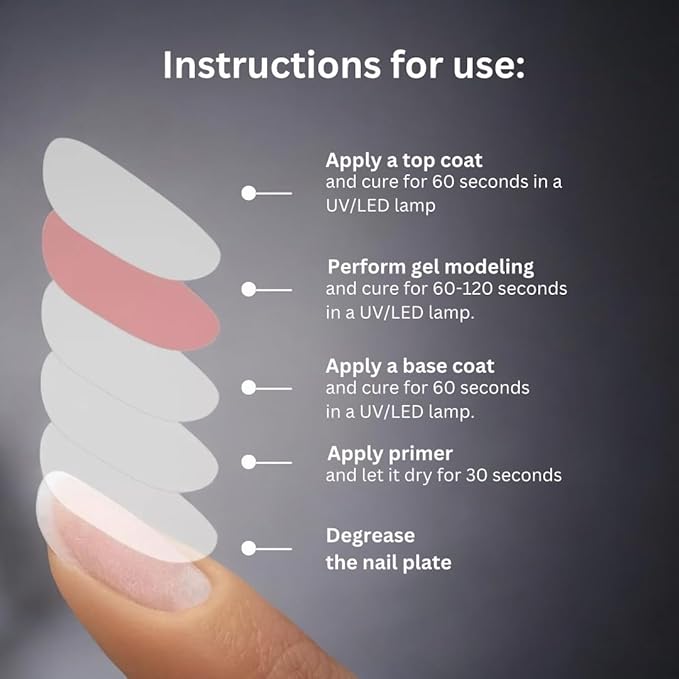 IN.HYPE UV/LED Camouflage Hard/Builder Gel for Nail Extension/Strengthening/Overlays (Delicate)