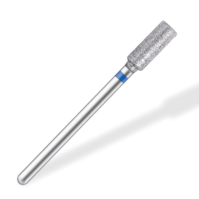 NMKL38 Diamond Bit Barrel Shape Electric Nail Drill File Cuticle Cleaner Tool for Rotary Nail Drill Machine Manicure Pedicure Polishing Kit (Medium 4x10.3)