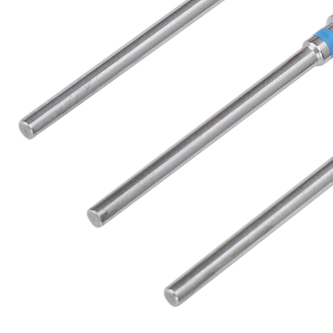 Nail Drill Bits Sets, 3pcs 3/32 Inch Conical Head Ceramic Nail Drill Bit Set Gel Removal Nail Polishing Grinding Bit Accessory Acrylic Nails Polish Cuticles for Home Salon Nail Manicure Pedicure