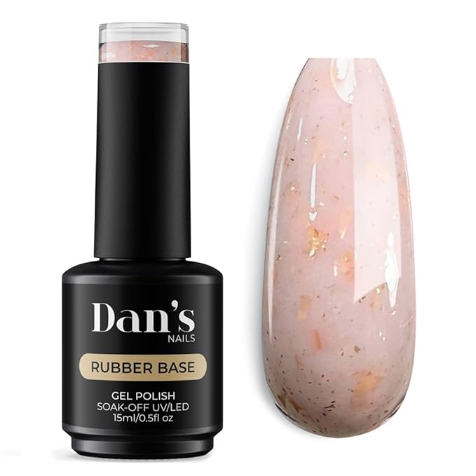 Dan's Nails Rubber Base Gel Polish Coat (Pixie Pink)